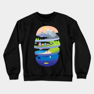 Earth Tornado Crewneck Sweatshirt